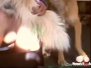 Hardcore doggy style sex with a big booty zoophile