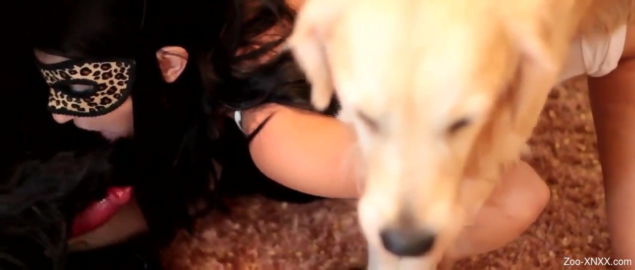 Passionate sex video with cock-hungry zoophile teen