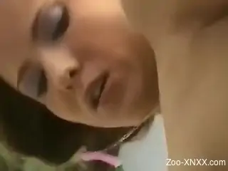 Happy fuck session with a good-looking zoophile