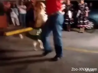 Dirty dog perversions in real amateur zoophilia
