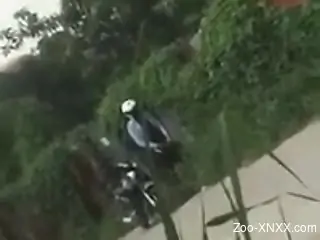 Aroused zoophilia porn lover filmed in secret fucking an animal