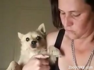 Housewife in her mid 40s tries sexual kinks with her dog