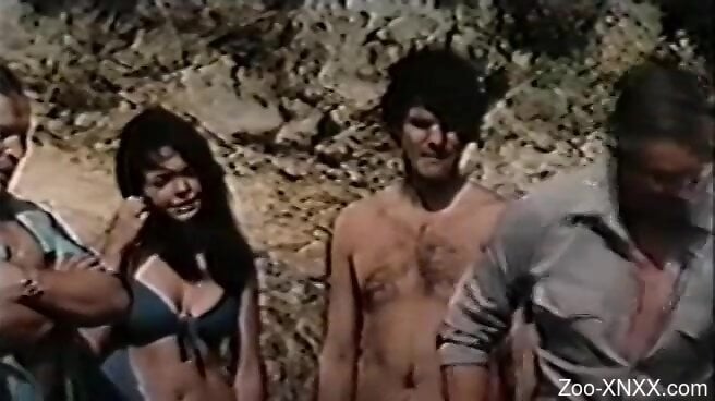 Vintage zoophilia sex scenes with very hot women
