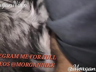 Naked woman feels the furry dog's dick deep in her big pussy